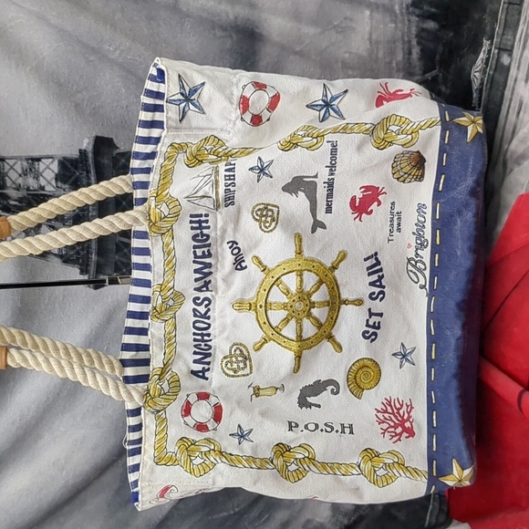 Brighton nautical tote - Picture 3 of 12